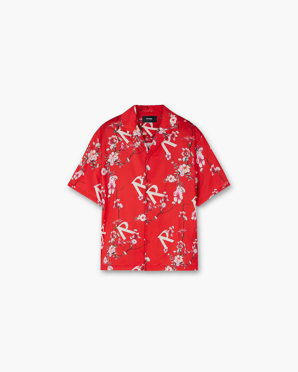 Floral Shirt - Burnt Red